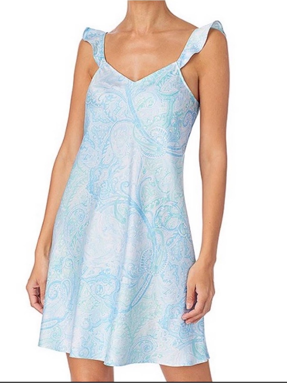 Lauren Ralph Lauren blue Paisley Chemise - M
